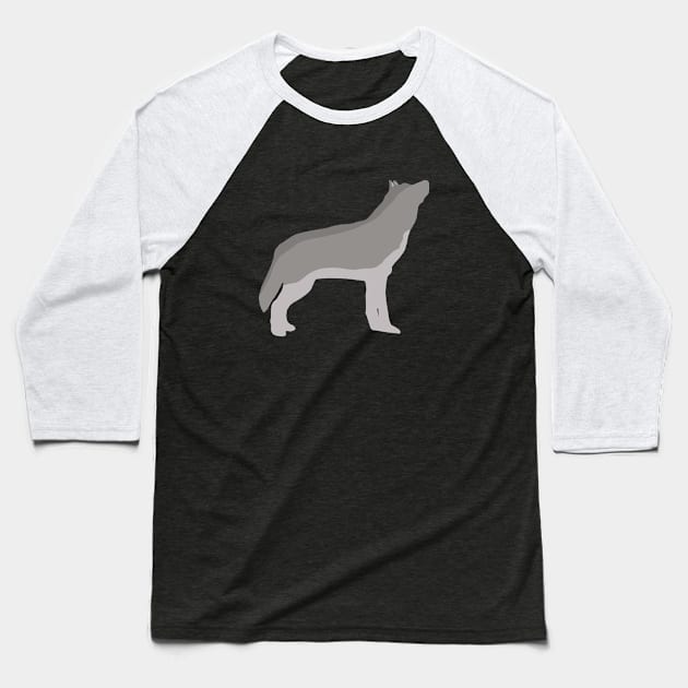 Wolf Baseball T-Shirt by MuskegonDesigns